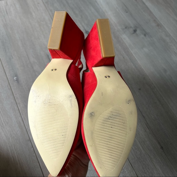 Sole Society Phoebe Slingback Pump Red Sz 6.5 - Picture 4 of 8